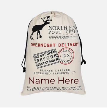 🎅 Embroidered Toy Sacks — Personalized Christmas Gift Bags